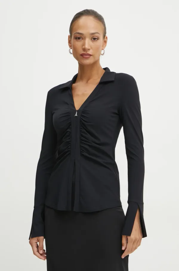 Patrizia Pepe Bluza Patrizia Pepe za žene, boja: crna, bez uzorka, 8M1663 JZ26