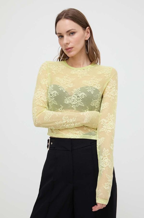 Patrizia Pepe Bluza Patrizia Pepe za žene, boja: zelena, bez uzorka