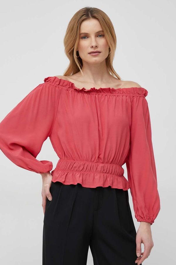 Pepe Jeans Bluza Pepe Jeans za žene, boja: crvena, glatka