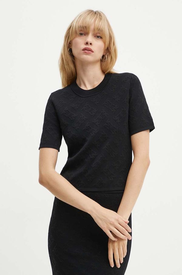 Pinko Bluza Pinko za žene, boja: crna, s uzorkom, 103976 A21T