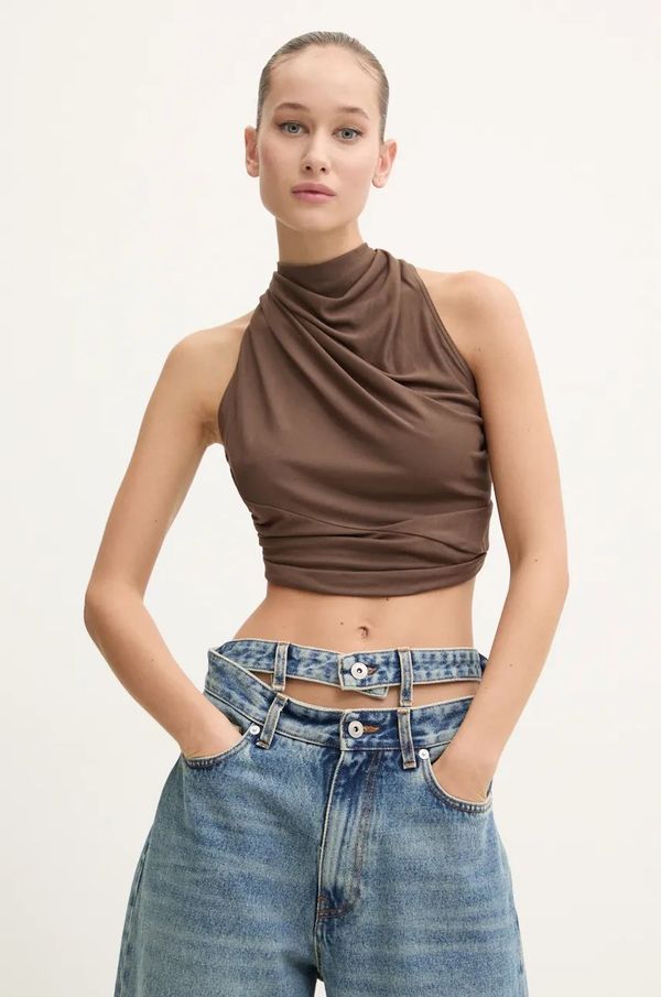 Rick Owens Lilies Bluza Rick Owens Lilies za žene, boja: smeđa, bez uzorka, LI02D5121RV