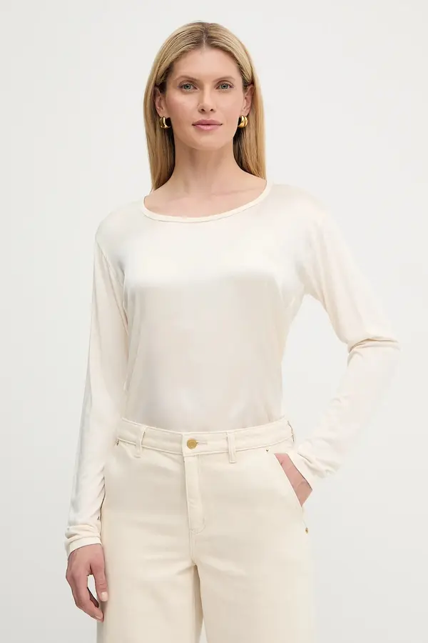 Boss Bluza s dodatkom svile BOSS Green  Esyva