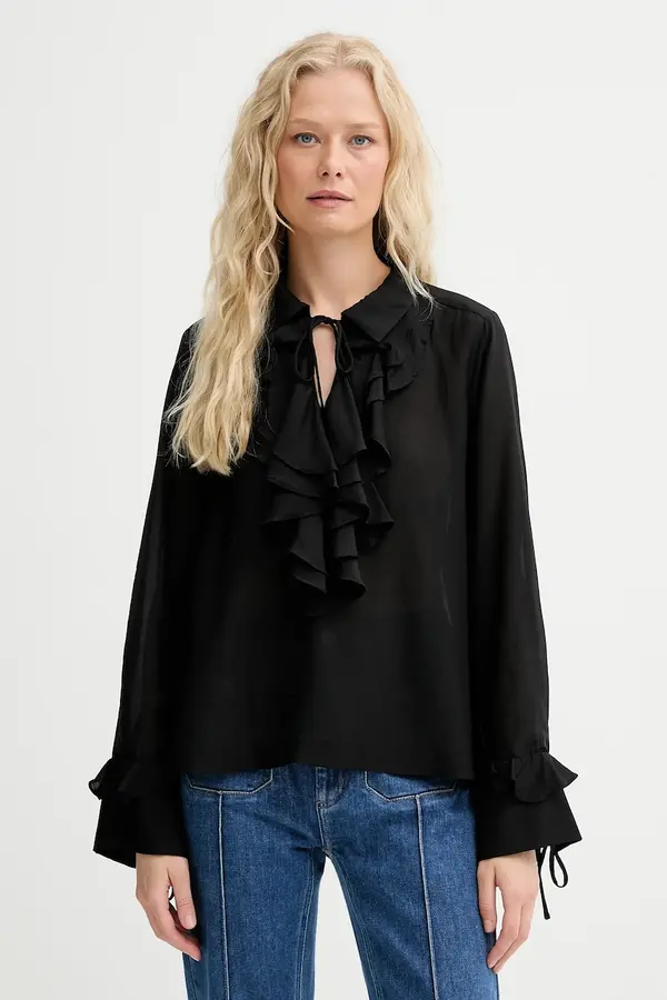 MUNTHE Bluza s dodatkom svile MUNTHE LESIENNA
