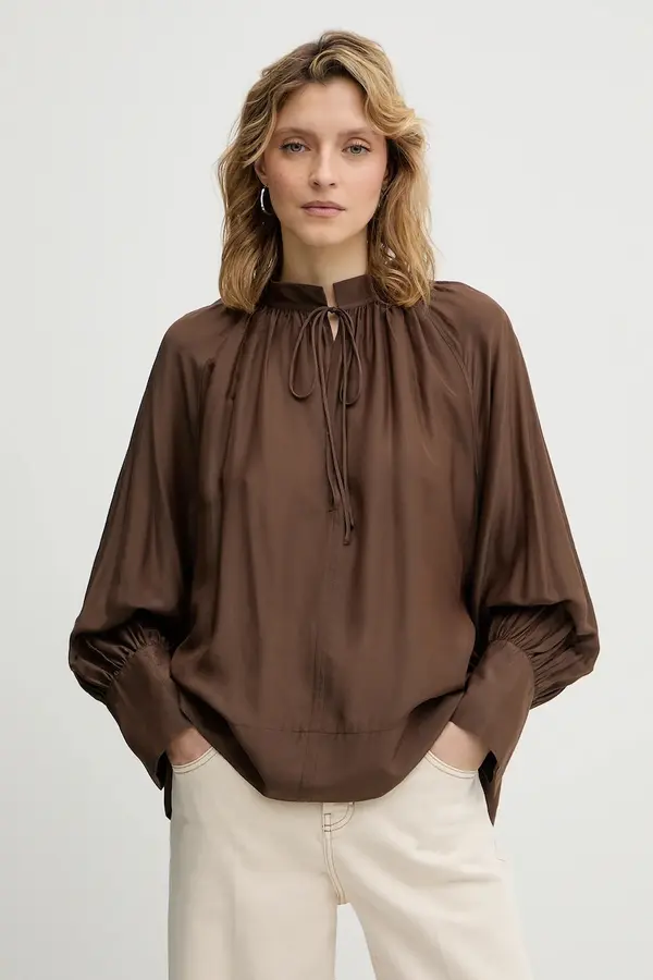 MUNTHE Bluza s dodatkom svile MUNTHE ROSEBERGER