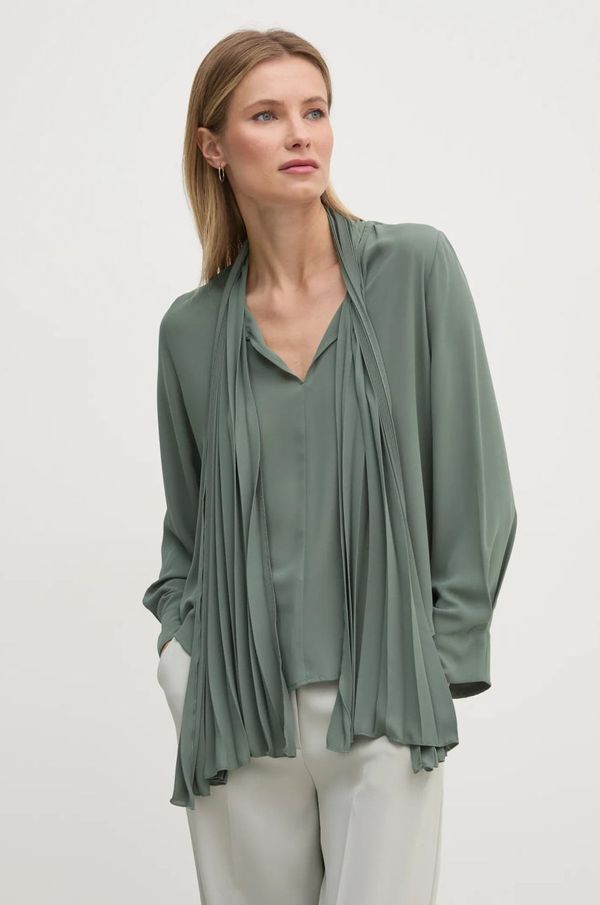 Sandro Ferrone Bluza Sandro Ferrone za žene, boja: zelena, bez uzorka, SFS32YBEMAREC