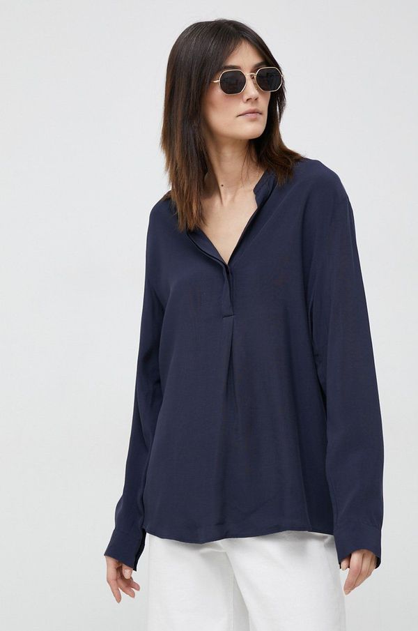 Seidensticker Bluza Seidensticker za žene, boja: tamno plava, glatka