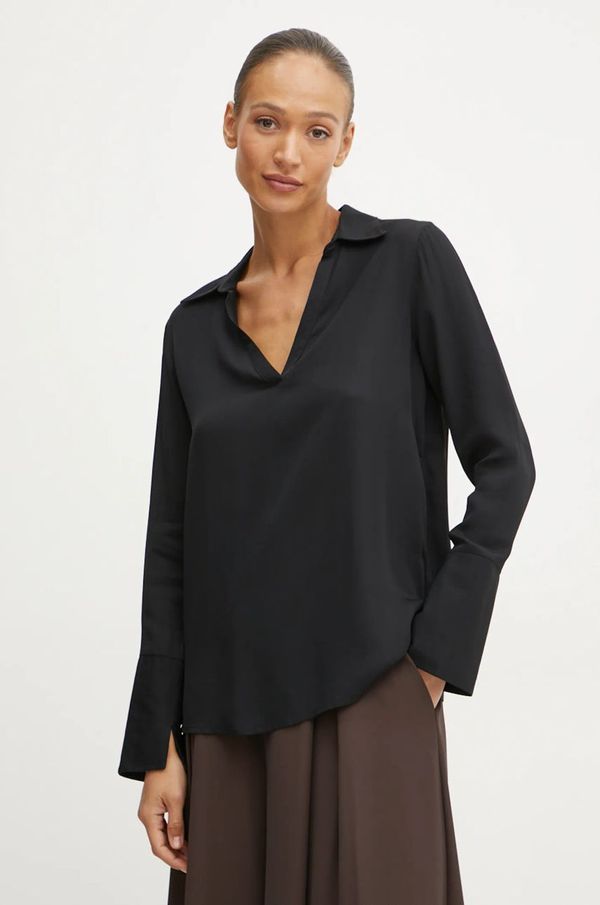 Silvian Heach Bluza Silvian Heach REUTER za žene, boja: crna, bez uzorka, GPA24288BL