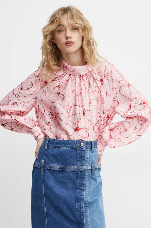 Stine Goya Bluza Stine Goya za žene, boja: ružičasta, s uzorkom, SG-PS25-T004-2067