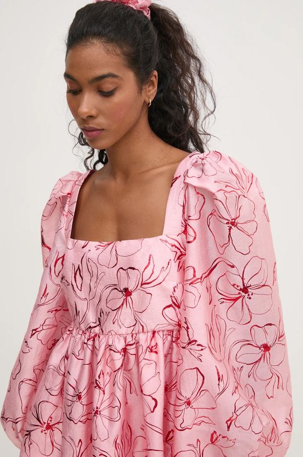 Stine Goya Bluza Stine Goya za žene, boja: ružičasta, s uzorkom, SG-PS25-T018-2067