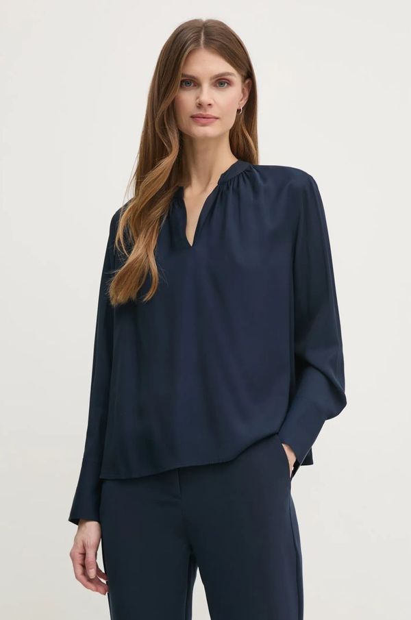 Tommy Hilfiger Bluza Tommy Hilfiger za žene, boja: tamno plava, bez uzorka, WW0WW44049