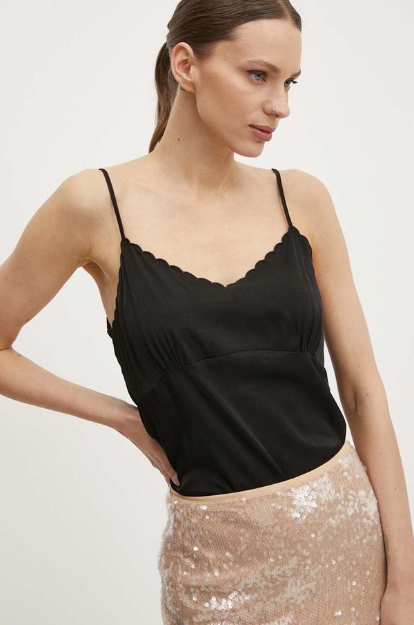 United Colors of Benetton Bluza United Colors of Benetton boja: crna, bez uzorka