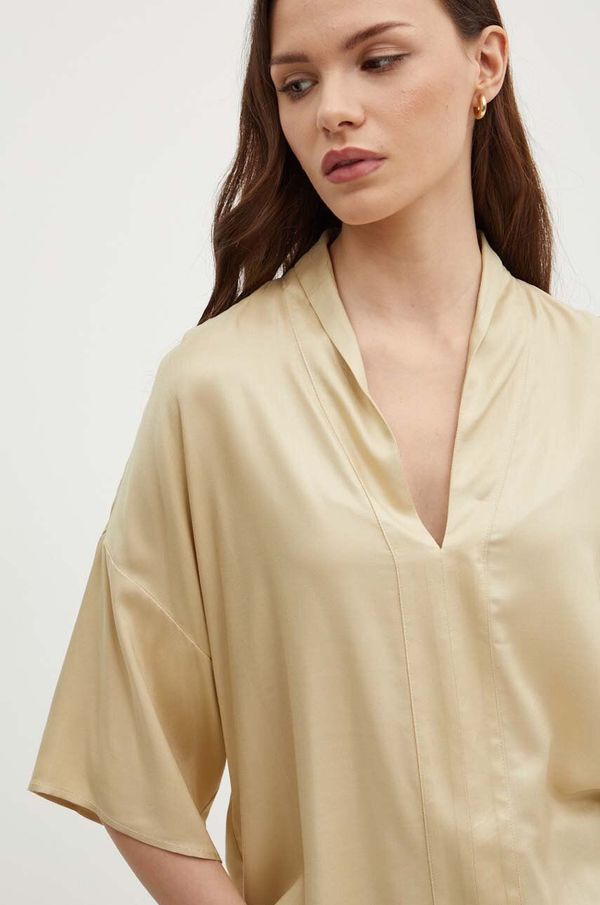 United Colors of Benetton Bluza United Colors of Benetton za žene, boja: bež, bez uzorka, 5XBQDQ09E