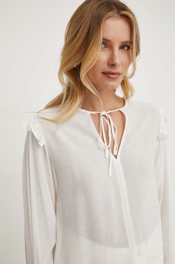 United Colors of Benetton Bluza United Colors of Benetton za žene, boja: bež, bez uzorka