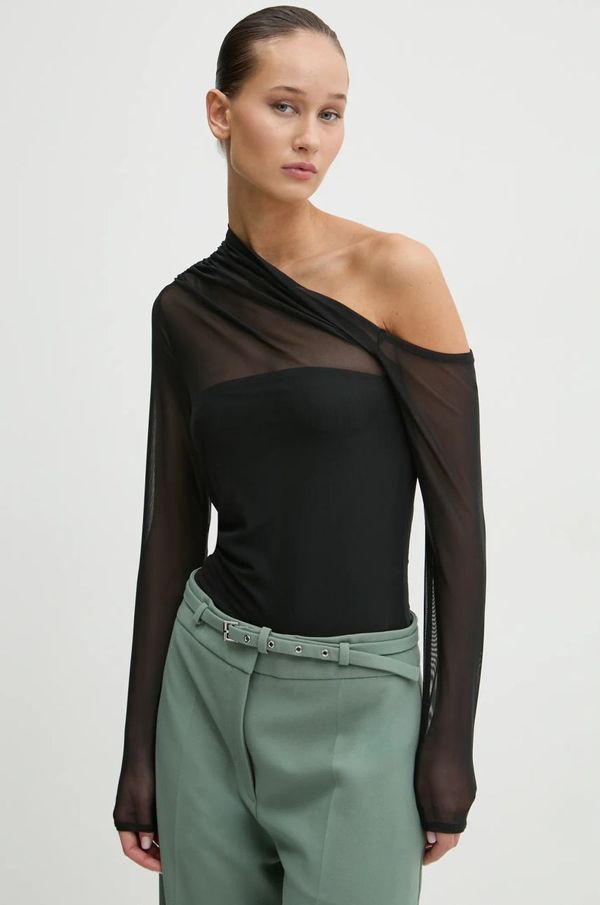 Abercrombie & Fitch Bodi Abercrombie & Fitch za žene, boja: crna, bez uzorka, KI139-4741