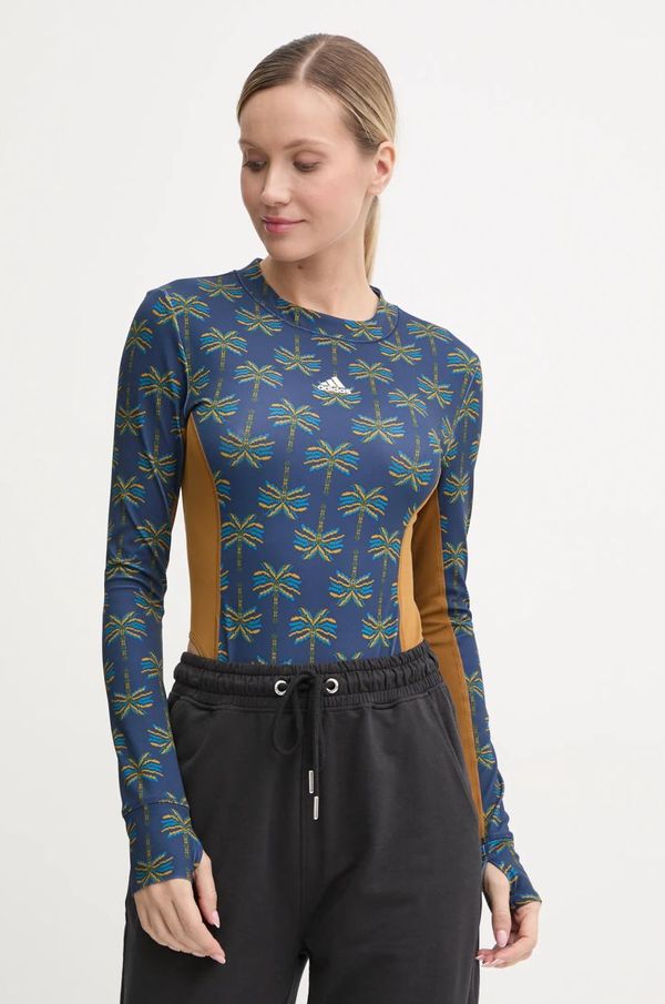 adidas Bodi adidas x Farm Rio za žene, boja: tamno plava, IV9742