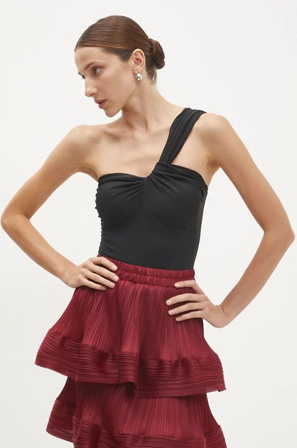 Answear Lab Bodi Answear Lab za žene, boja: crna, bez uzorka