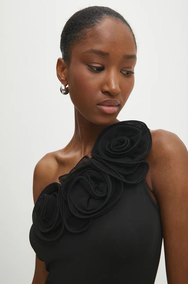 Answear Lab Bodi Answear Lab za žene, boja: crna, bez uzorka