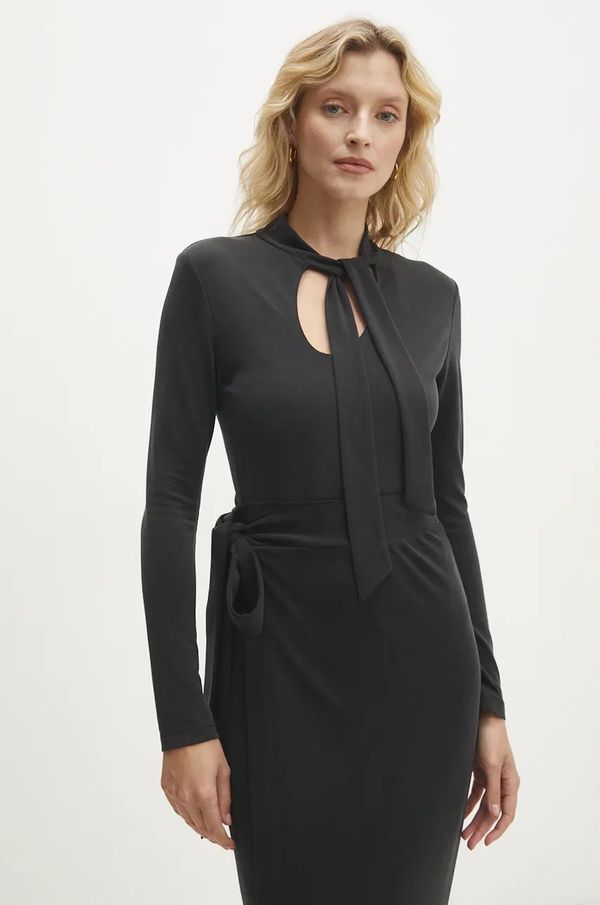 Answear Lab Bodi Answear Lab za žene, boja: crna, bez uzorka