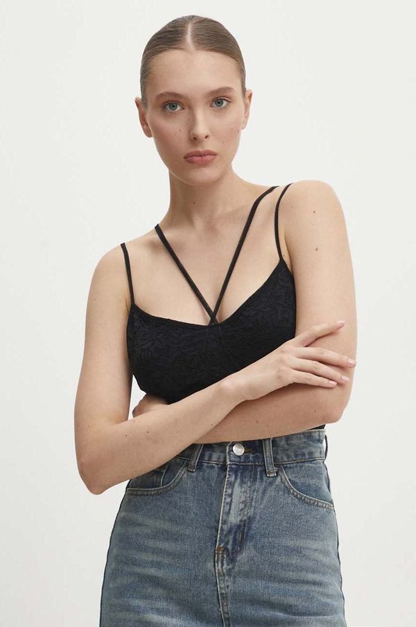 Answear Lab Bodi Answear Lab za žene, boja: crna, bez uzorka