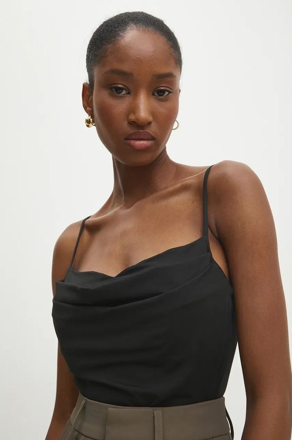 Answear Lab Bodi Answear Lab za žene, boja: crna, bez uzorka