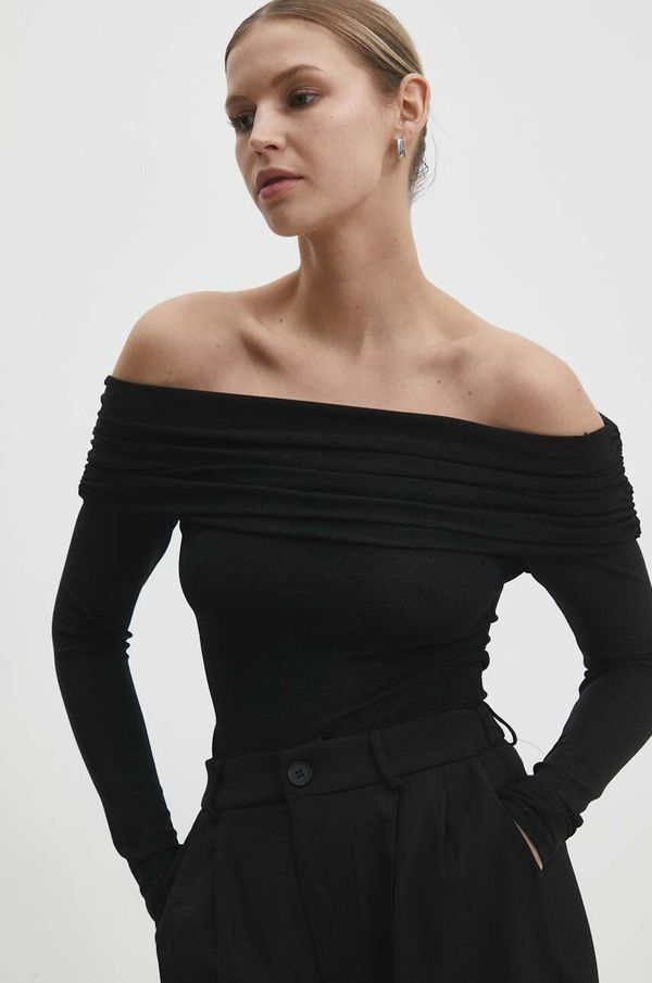 Answear Lab Bodi Answear Lab za žene, boja: crna