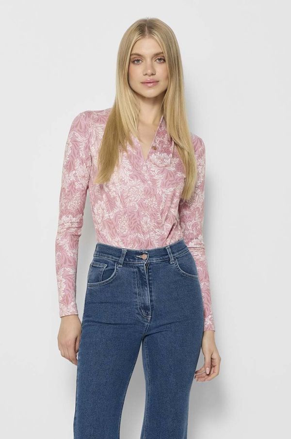 BIZUU Bodi Bizuu LOMMA za žene, boja: ružičasta, s uzorkom, LOMMA GIARRE