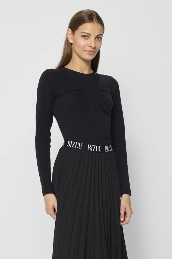 BIZUU Bodi Bizuu MABELI za žene, boja: crna, bez uzorka, MABELI_CZARNY_AW24