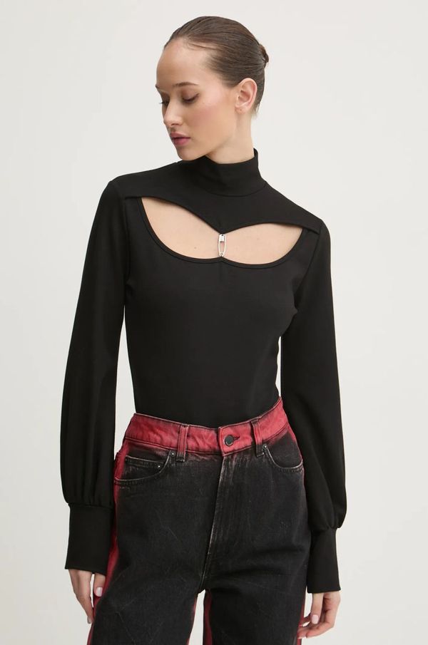 K+LUSHA Bodi K+LUSHA za žene, boja: crna, bez uzorka, KLW57003TM001PX