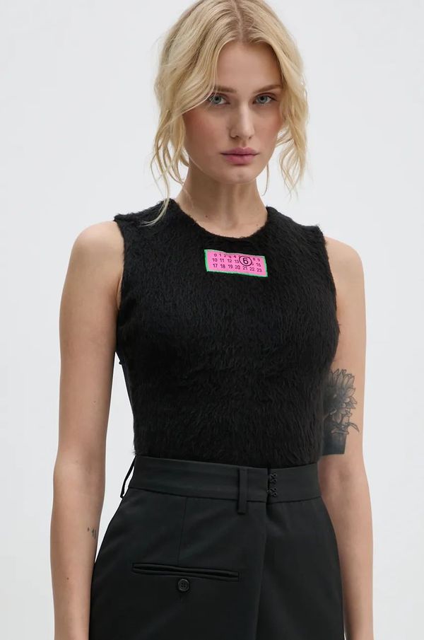 MM6 Maison Margiela Bodi MM6 Maison Margiela za žene, boja: crna, S62NA0073.MTJ012