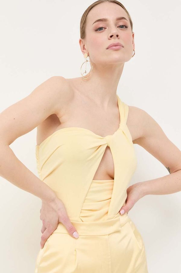 Patrizia Pepe Bodi Patrizia Pepe za žene, boja: žuta