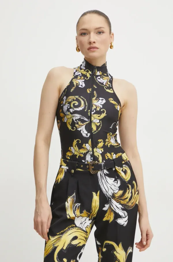 Versace Jeans Couture Bodi Versace Jeans Couture za žene, boja: crna, 78HAM207 JS470