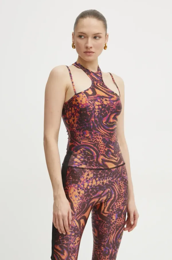 Versace Jeans Couture Bodi Versace Jeans Couture za žene, boja: narančasta, 78HAM210 JS438