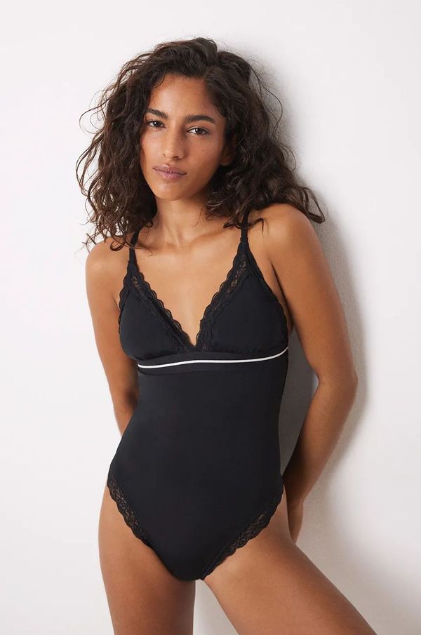 women'secret Bodi women'secret HELANKAS BLACK AND WHITE boja: crna, bez uzorka, 5668335