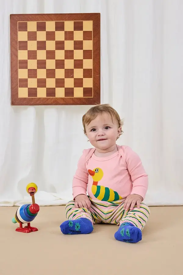 Bobo Choses Bodi za bebe Bobo Choses Stripped Duck