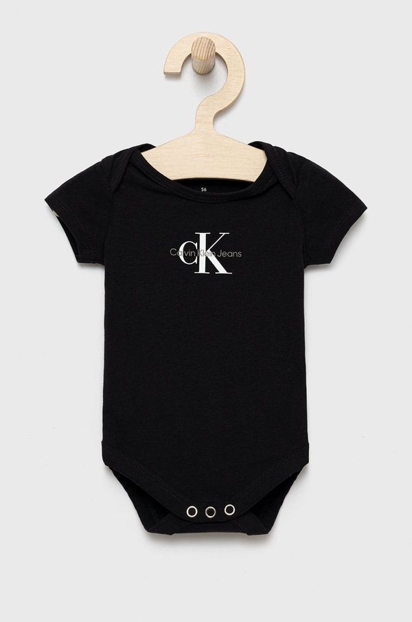 Calvin Klein Jeans Bodi za bebe Calvin Klein Jeans boja: crna