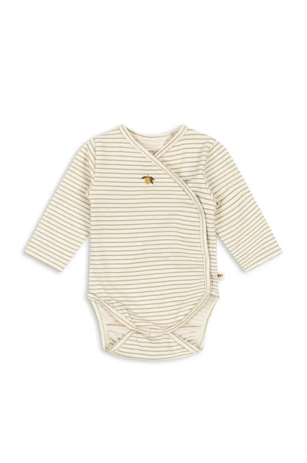 Konges Sløjd Bodi za bebe Konges Sløjd BASIC LS NEWBORN BODY GOTS KS102243