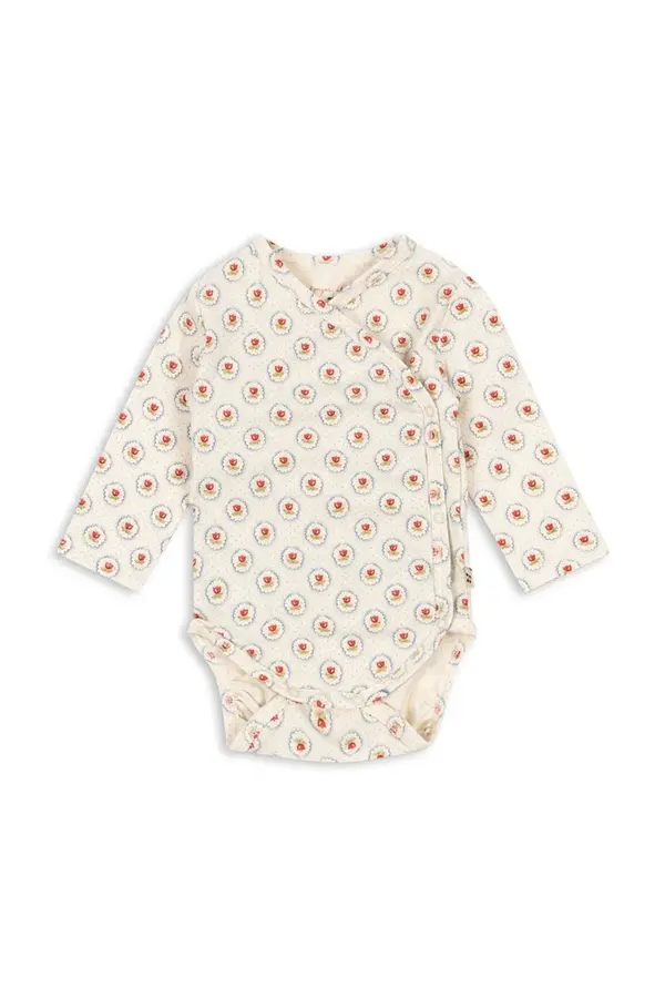 Konges Sløjd Bodi za bebe Konges Sløjd BASIC LS NEWBORN BODY GOTS