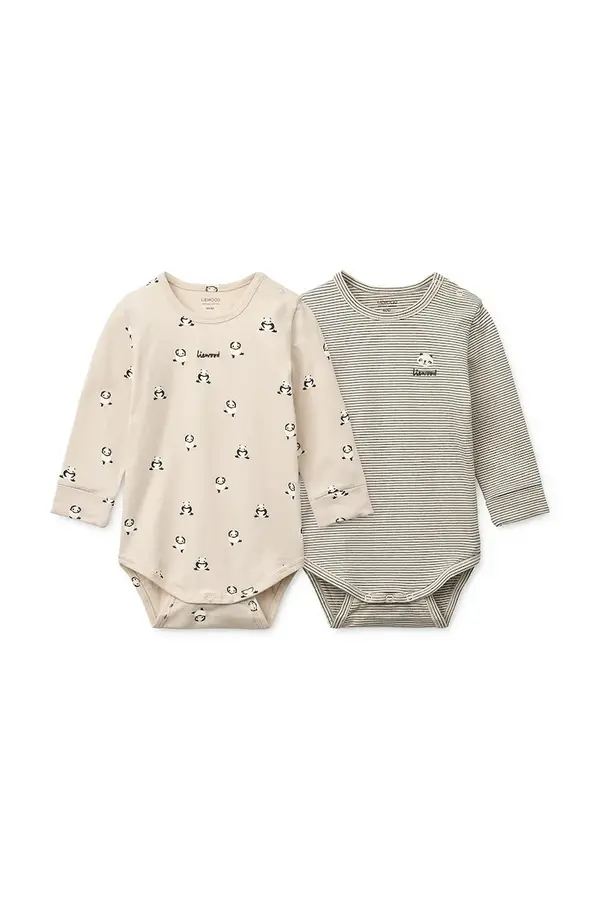 Liewood Bodi za bebe Liewood Yanni Grow Printed LS Bodystocking 2-pack