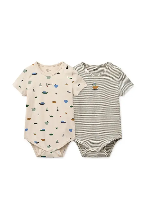 Liewood Bodi za bebe Liewood Yanni Grow Printed SS Bodystocking 2-pack 2-pack