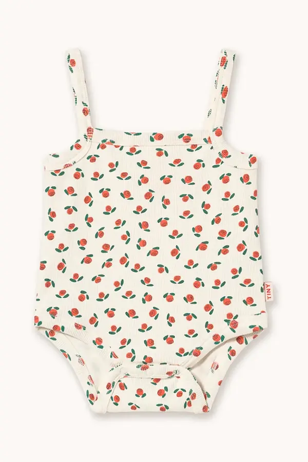Tinycottons Bodi za bebe Tinycottons TINY ROSES RIB SLEEVELESS BODY