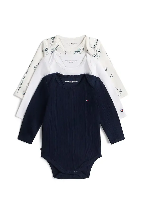 Tommy Hilfiger Bodi za bebe Tommy Hilfiger 3-pack