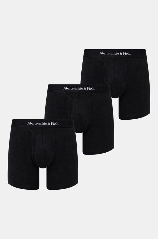 Abercrombie & Fitch Bokserice Abercrombie & Fitch 3-pack za muškarce, boja: crna, KI114-4022