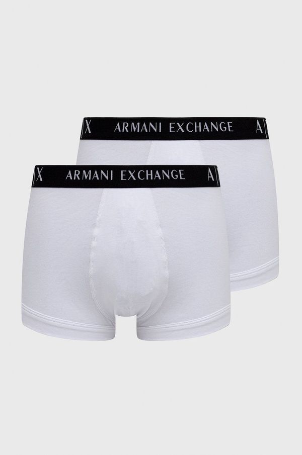 Armani Exchange Bokserice Armani Exchange (2-pack) za muškarce, boja: bijela
