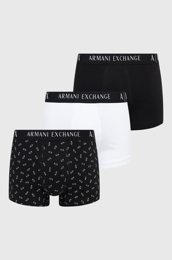 Armani Exchange Bokserice Armani Exchange 3-pack za muškarce, boja: crna