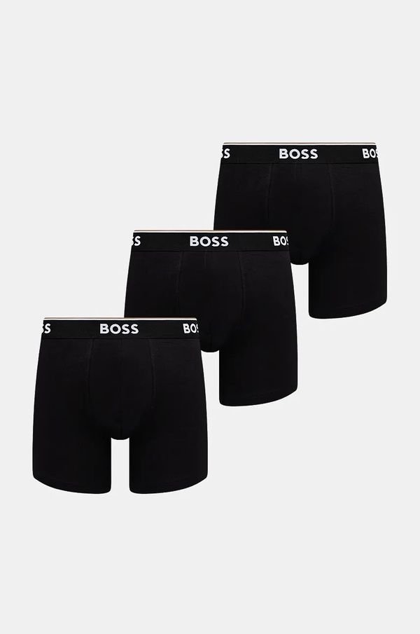 Boss Bokserice BOSS 3-pack za muškarce, boja: crna, 50475282
