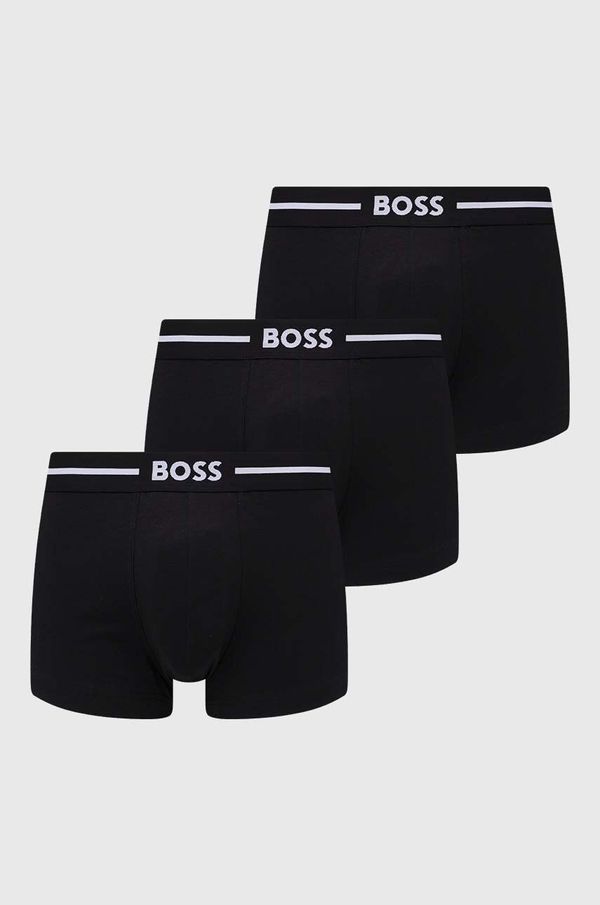 Boss Bokserice BOSS 3-pack za muškarce, boja: crna