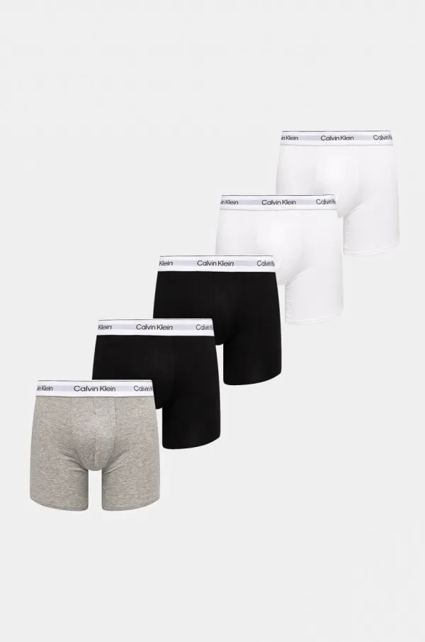 Calvin Klein Underwear Bokserice Calvin Klein Underwear 5-pack za muškarce, boja: siva, LV00NB4395