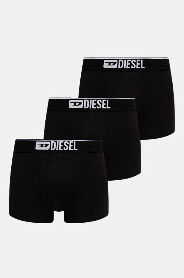 Diesel Bokserice Diesel DAMIEN-THREEPACK BOXER-SHORTS 3-pack za muškarce, boja: crna, A17752.0LHBI