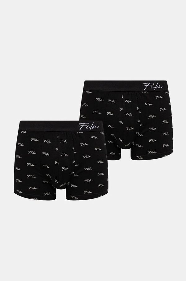 Fila Bokserice Fila 2-pack za muškarce, boja: crna, FU5270/2