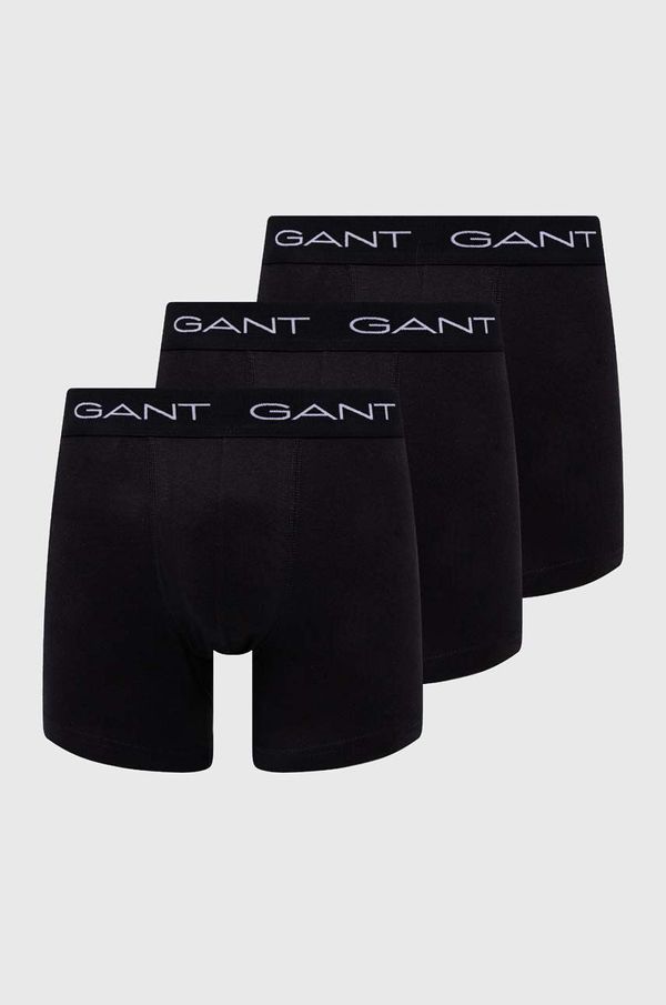 Gant Bokserice Gant 3-pack za muškarce, boja: crna
